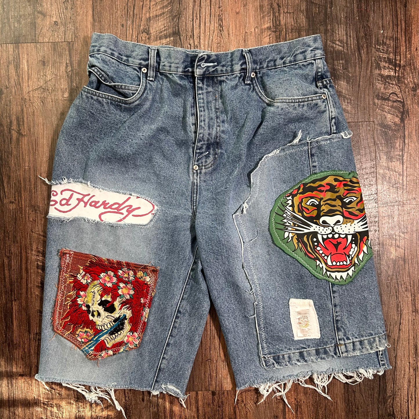 Blue ed hardy jorts